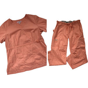Koi Womens Scrub Set (Top Large, Pants/Bottoms Large Regular)